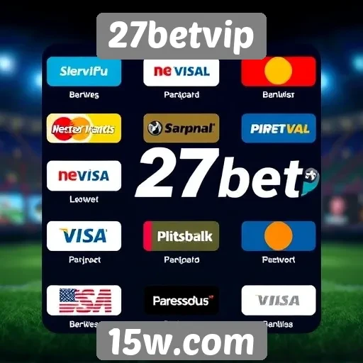 Opções de pagamento disponíveis no 27betvip